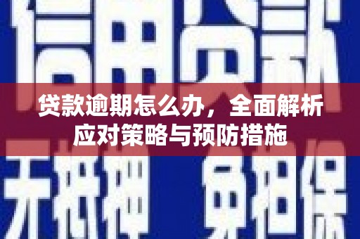 潮州贷款逾期怎么办，全面解析应对策略与预防措施