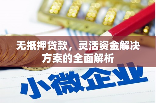 潮州无抵押贷款，灵活资金解决方案的全面解析