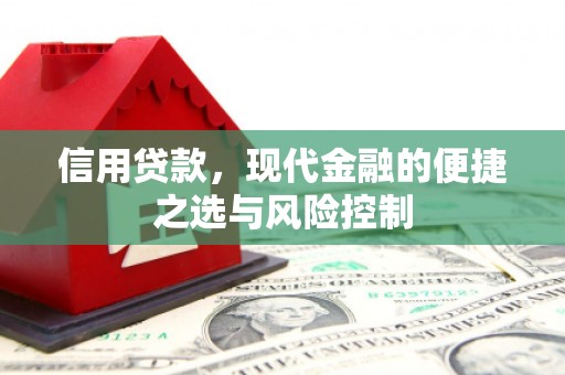 潮州信用贷款，现代金融的便捷之选与风险控制