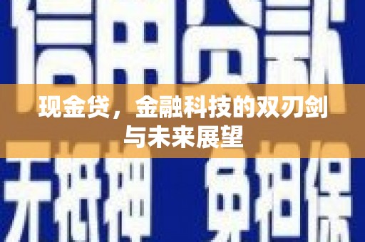潮州现金贷，金融科技的双刃剑与未来展望