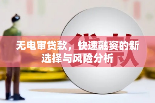 潮州无电审贷款，快速融资的新选择与风险分析
