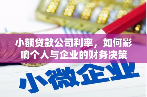 潮州小额贷款公司利率，如何影响个人与企业的财务决策