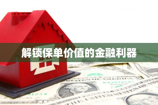 潮州解锁保单价值的金融利器