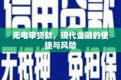 潮州无电审贷款，现代金融的便捷与风险